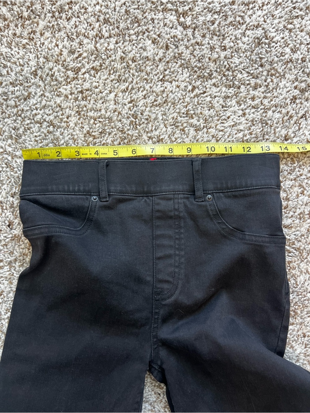 SPANX 20231 R Black Cropped Denim Flare Sz S - Picture 13 of 16